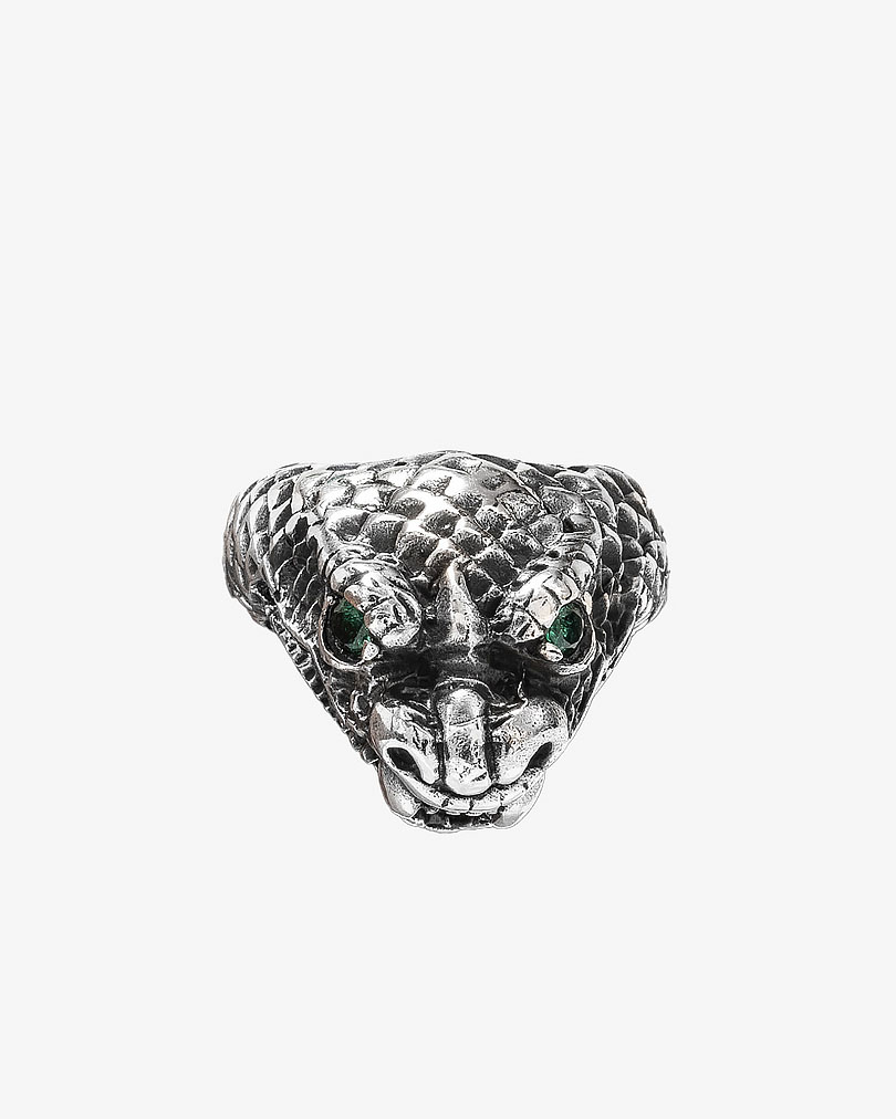 Snake Silver men ring RING051GN