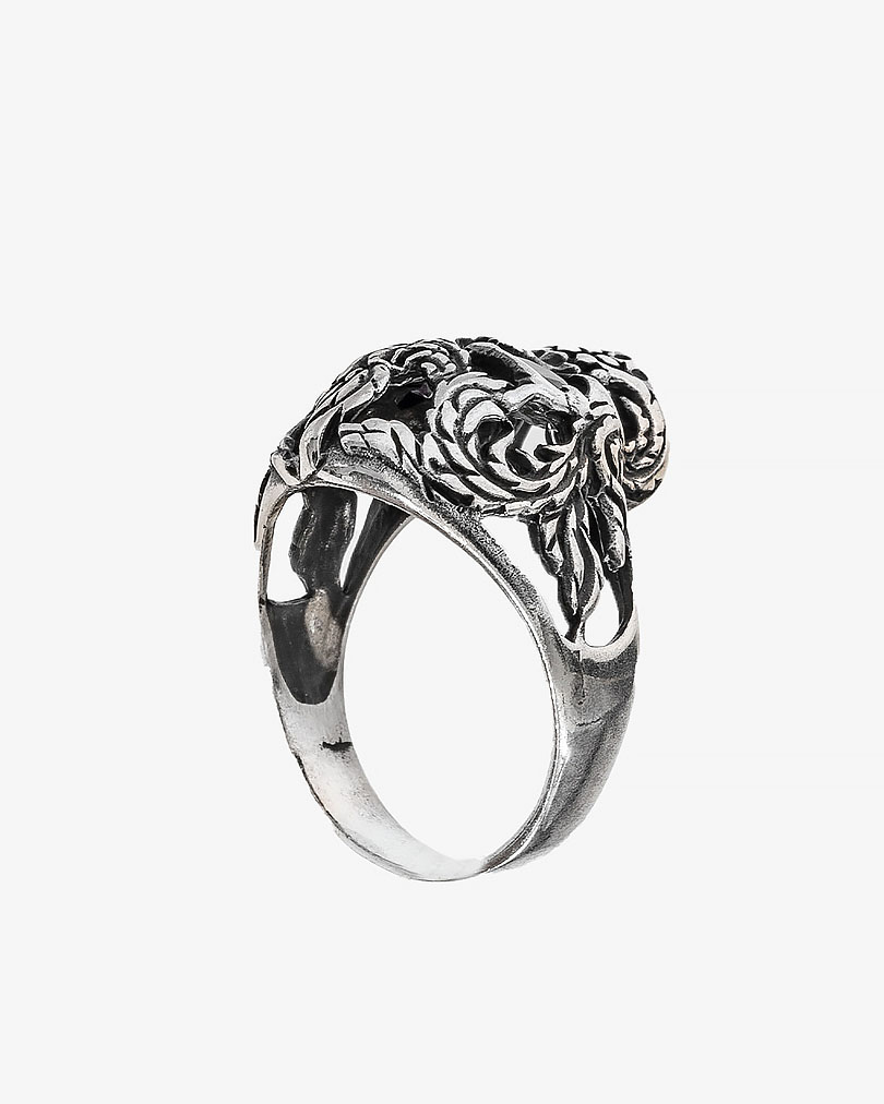 Skull Silver men ring RING048SV