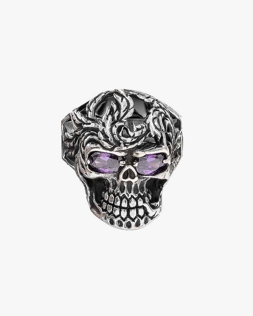Skull Silver men ring RING048SV