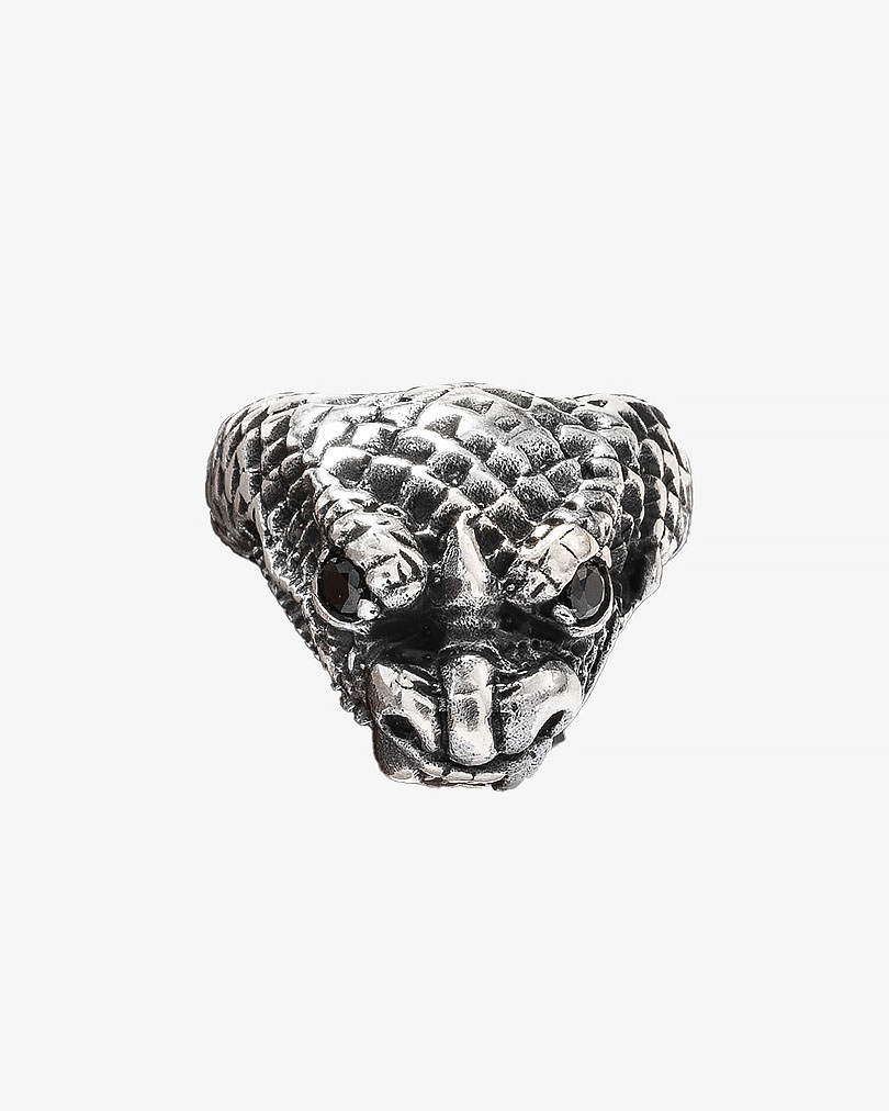 Snake Silver men ring RING049BK