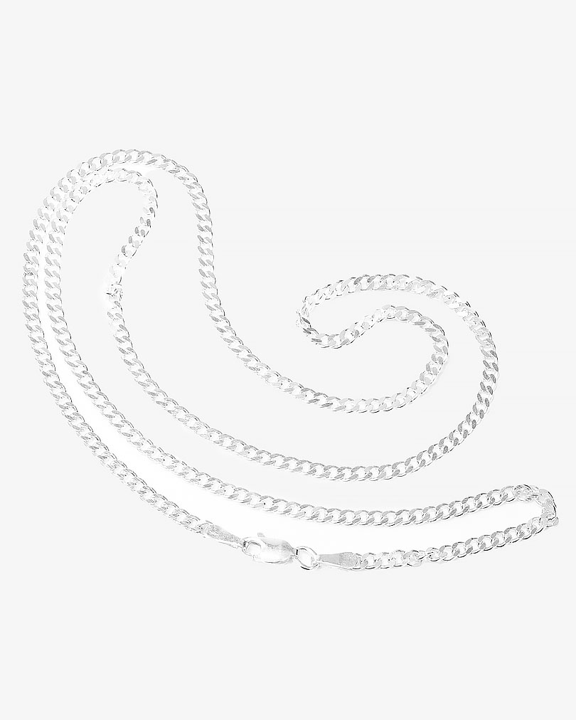 Men silver necklace NEC001SV