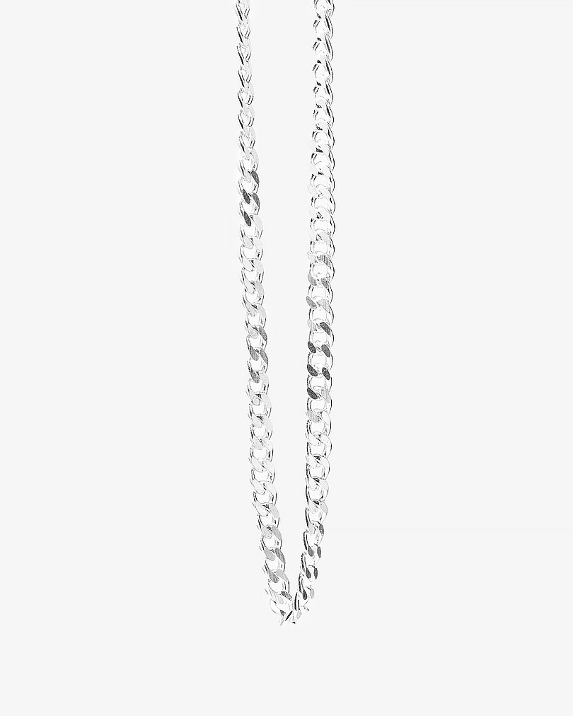 Men silver necklace NEC001SV