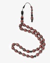 Cook red coral rosary silver ROS4800RD