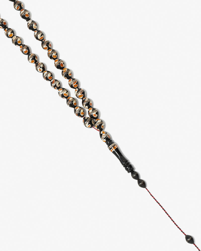 سبحة فاخرة كوك منقوش بالفضة