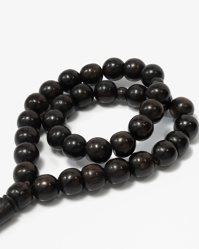 سبحة كوك بني غامق دائري سادة