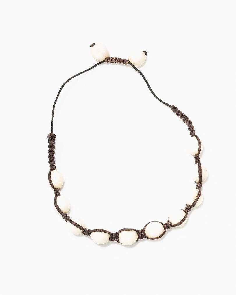 Hand bracelet bone for a man BRA401WH