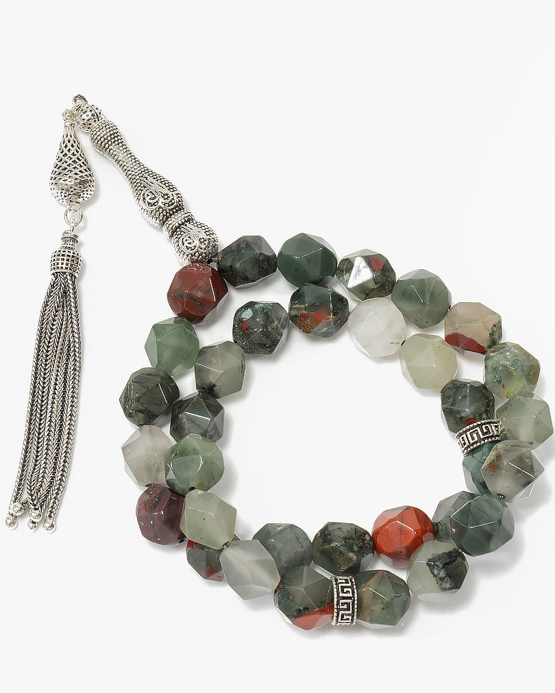 سبحة عقيق بقصة الاماس الفاخرة ROS291GN