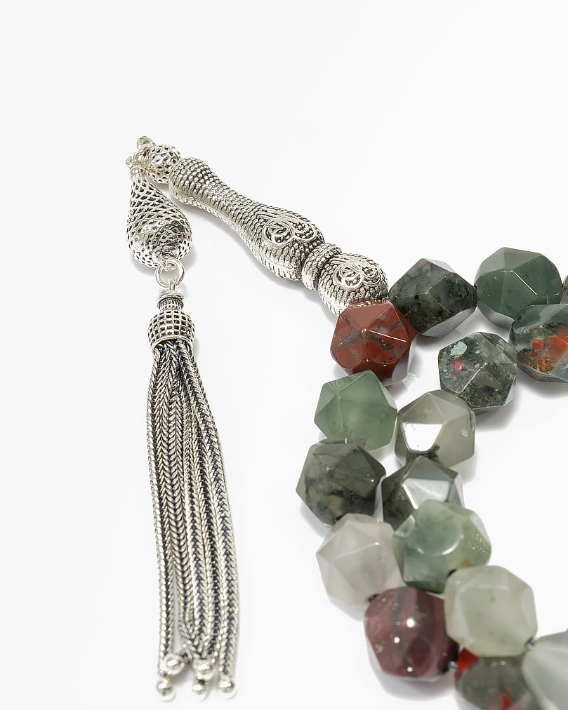 سبحة عقيق بقصة الاماس الفاخرة ROS291GN