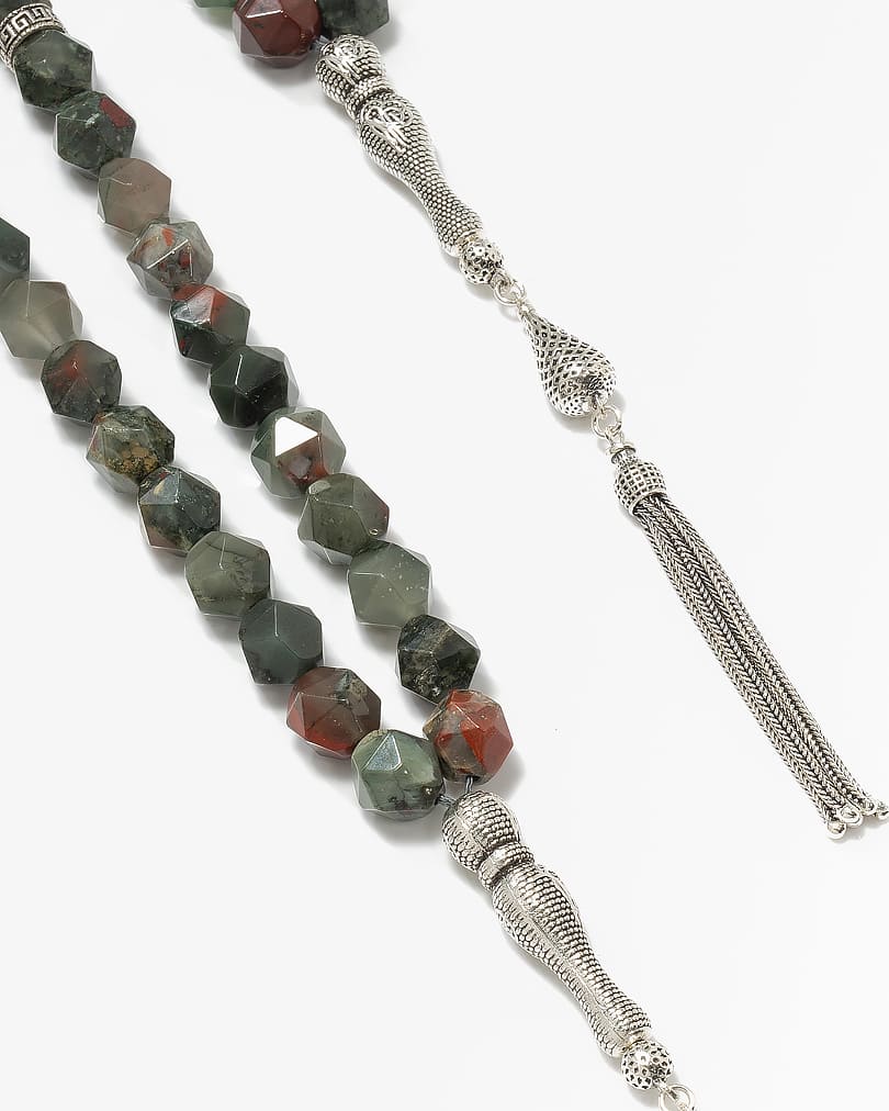 سبحة عقيق بقصة الاماس الفاخرة ROS291GN