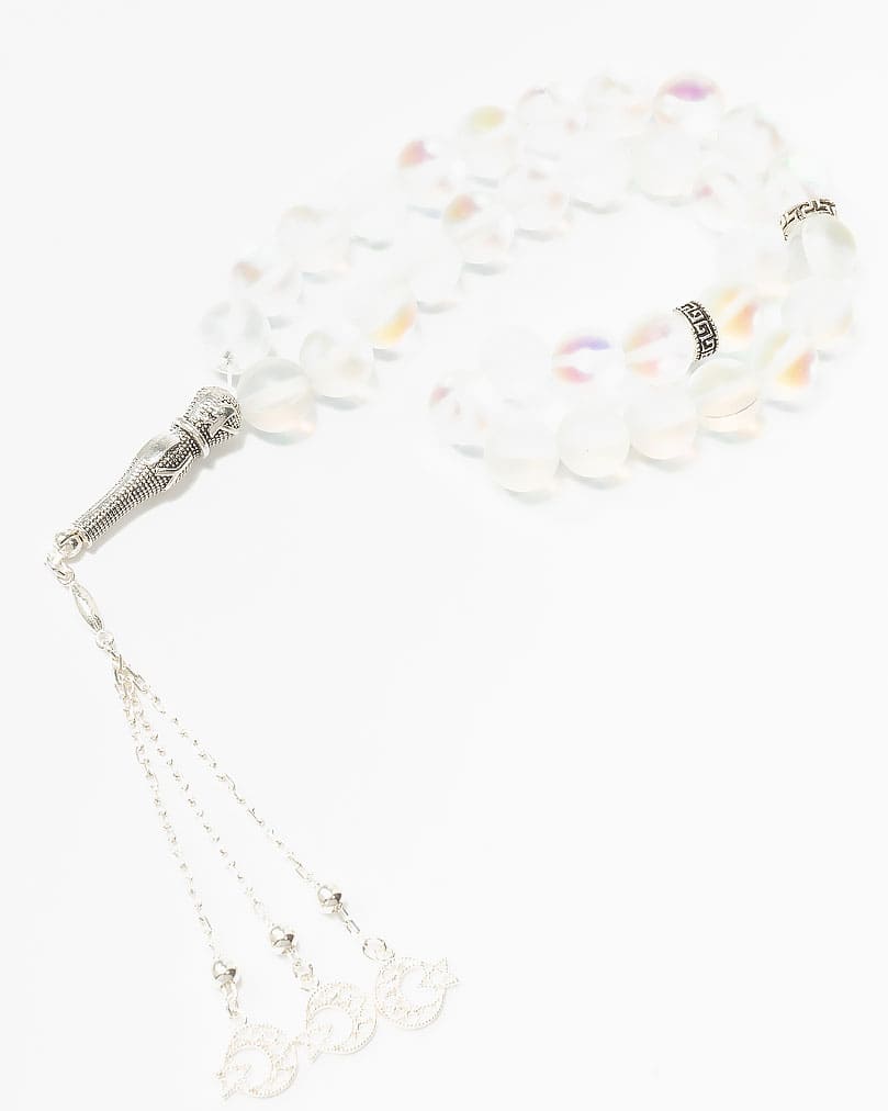 White opal rosary ROS356MC