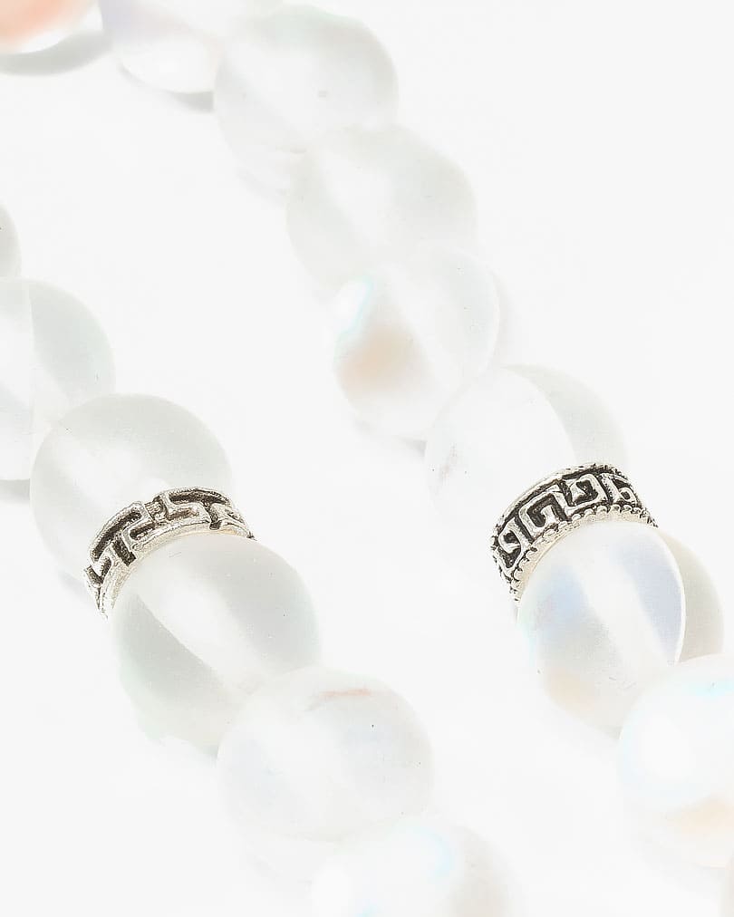 White opal rosary ROS356MC