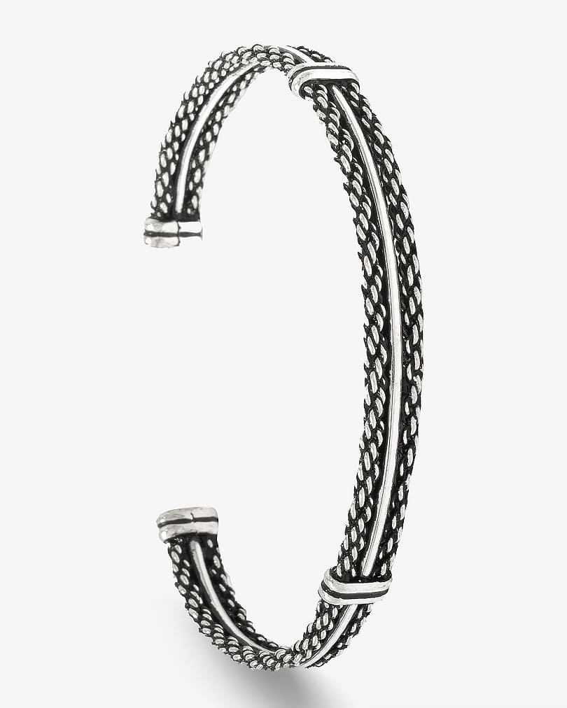 Hand bracelet silver for a man BRA731SV