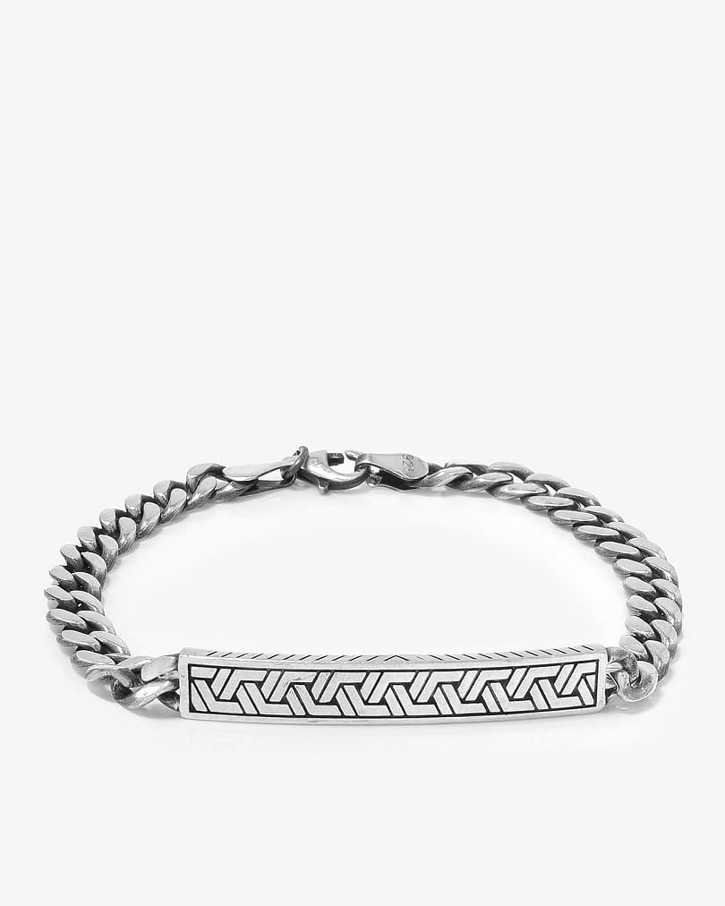 Hand bracelet silver for a man BRA739SV