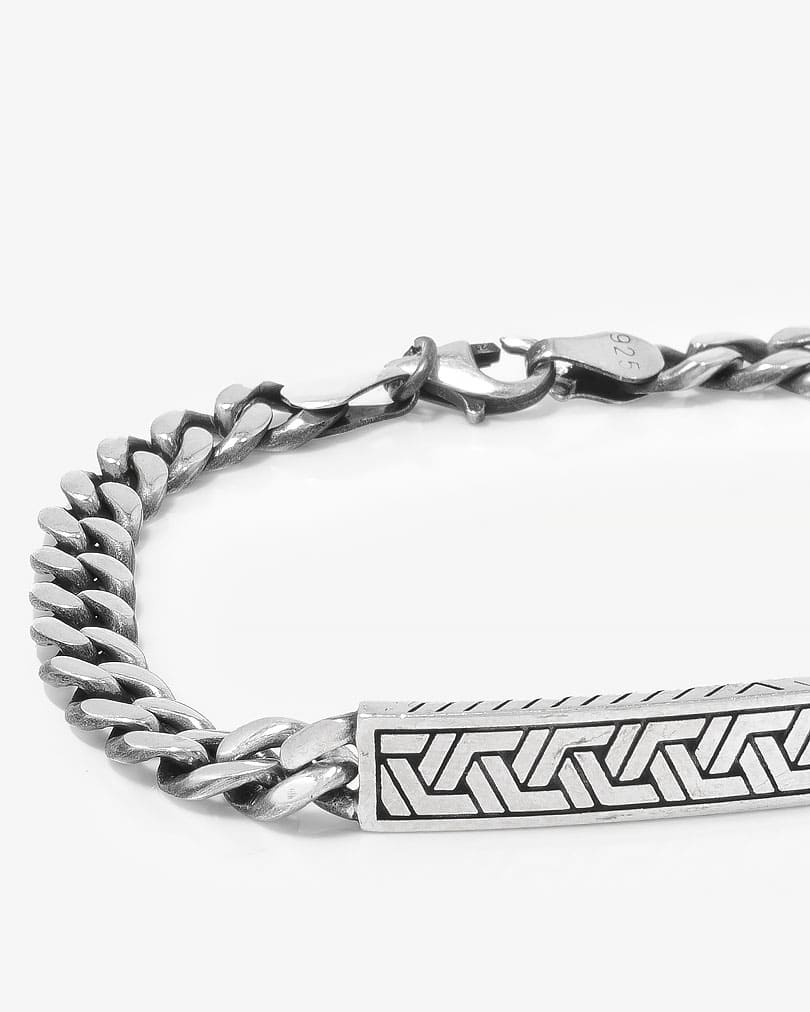 Hand bracelet silver for a man BRA739SV