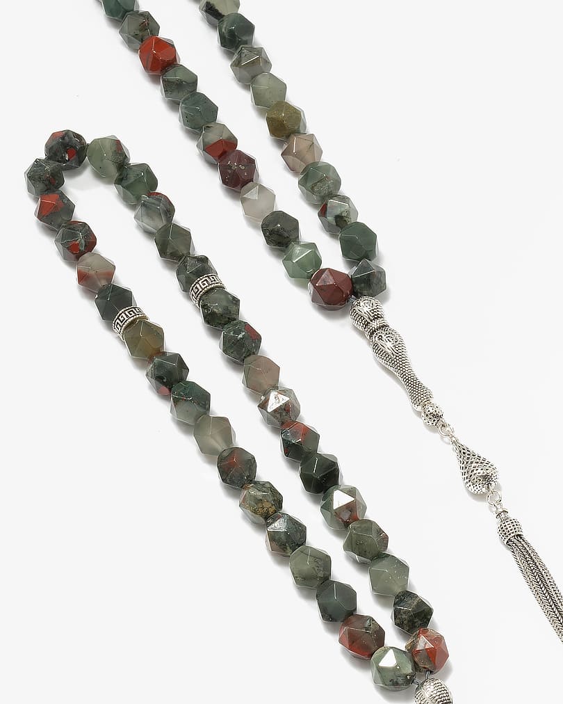 سبحة عقيق بقصة الاماس الفاخرة ROS291GN