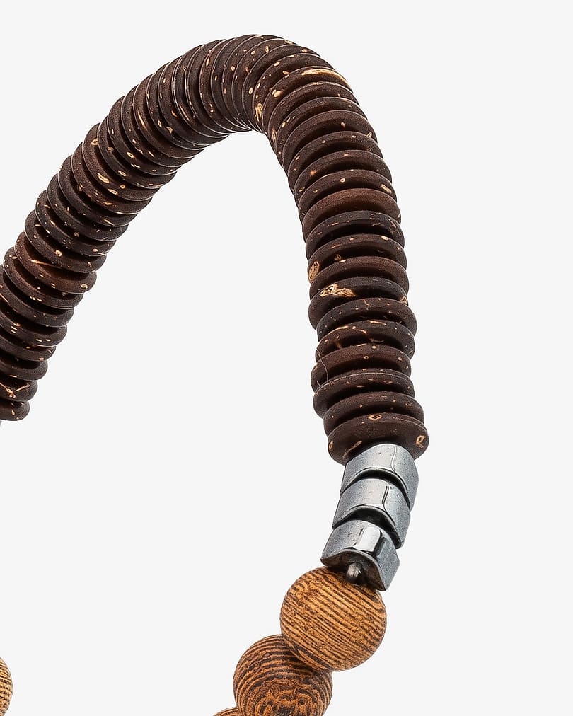 Hand bracelet wood for man BRA042BN