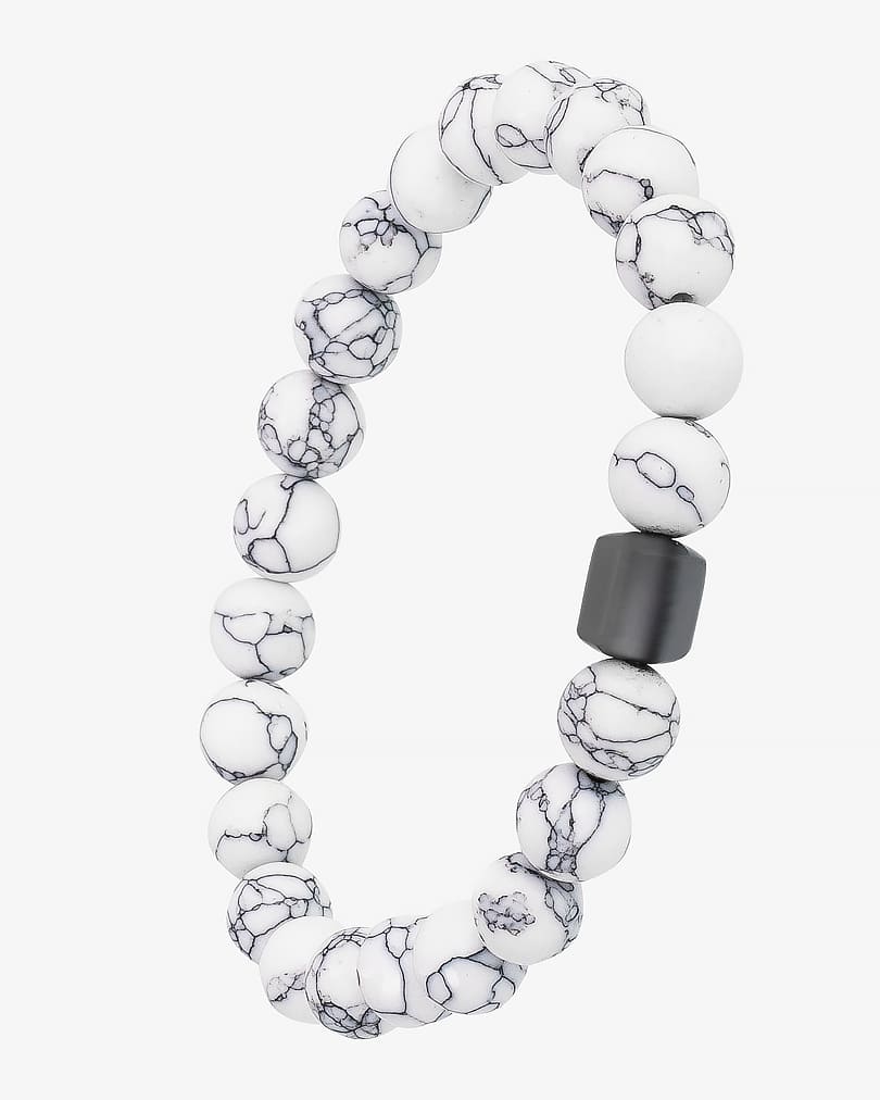 Hand bracelet white for a man BRA038WH