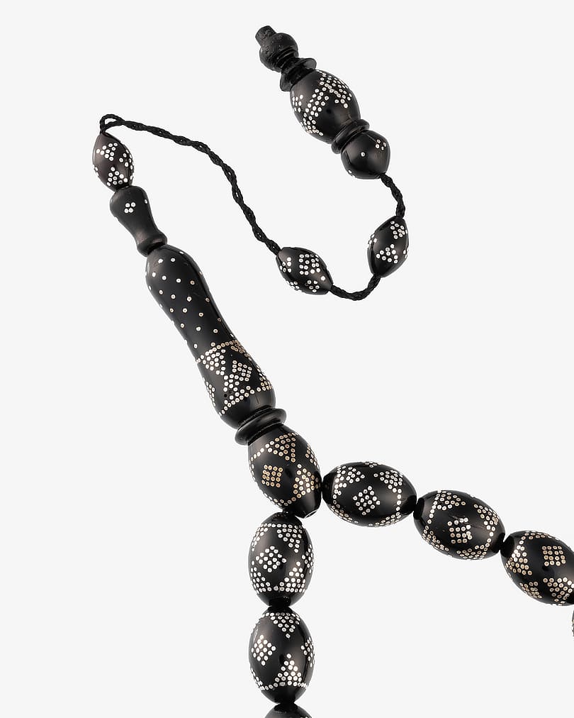 سبحة كوك مرصعه بفضة خالصة