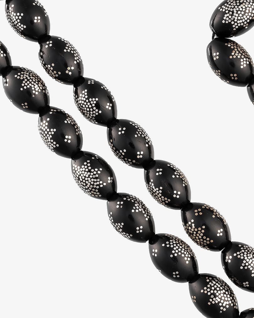 سبحة كوك طبيعي بفضة خالصة