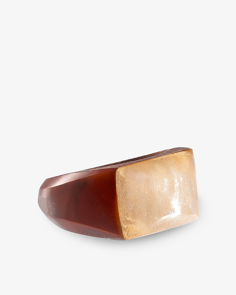 Cook white stone men ring RING729WH