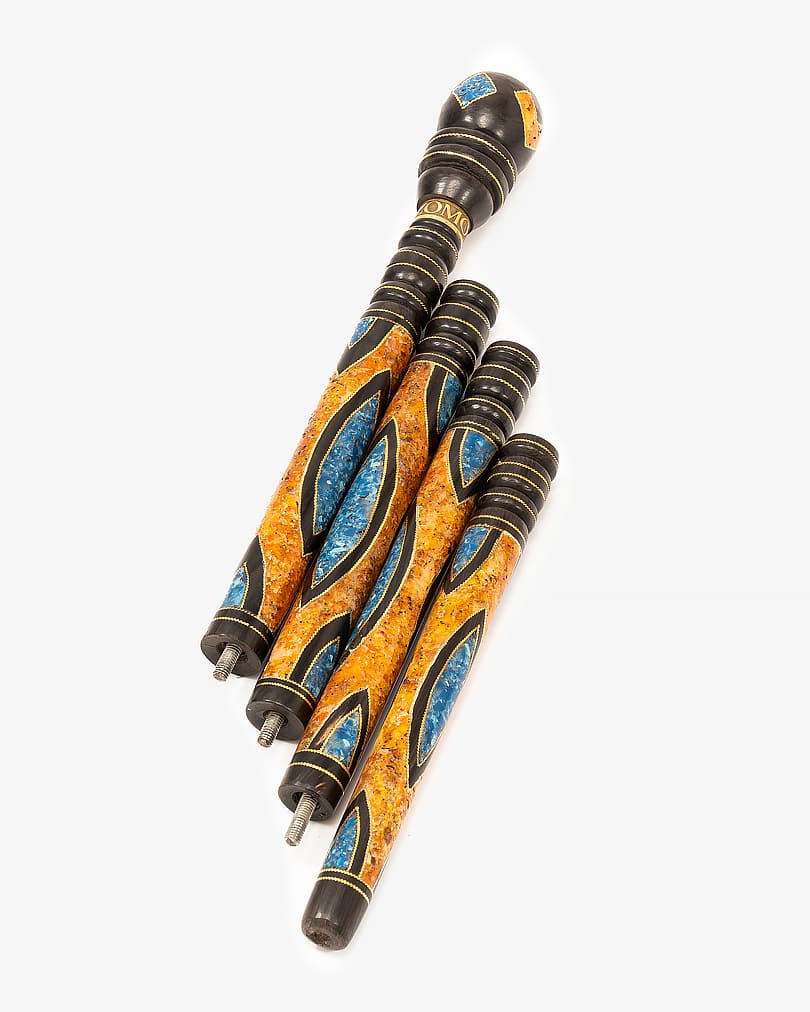 عصا عكاز مطعم شبيه حجر لابيس والكهرمان