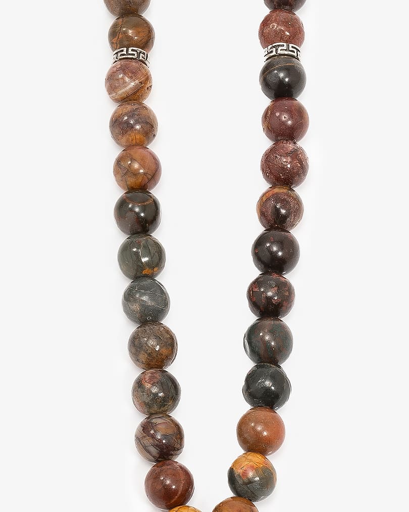 سبحة حجر يشب الملون فاخر