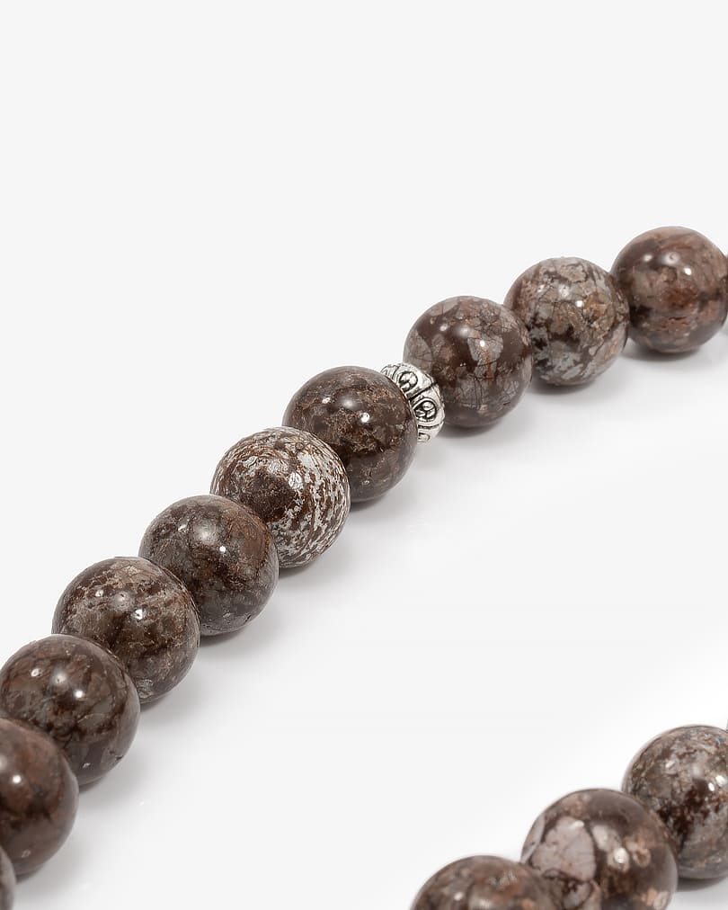 Bronzite stone rosary ROS805BN