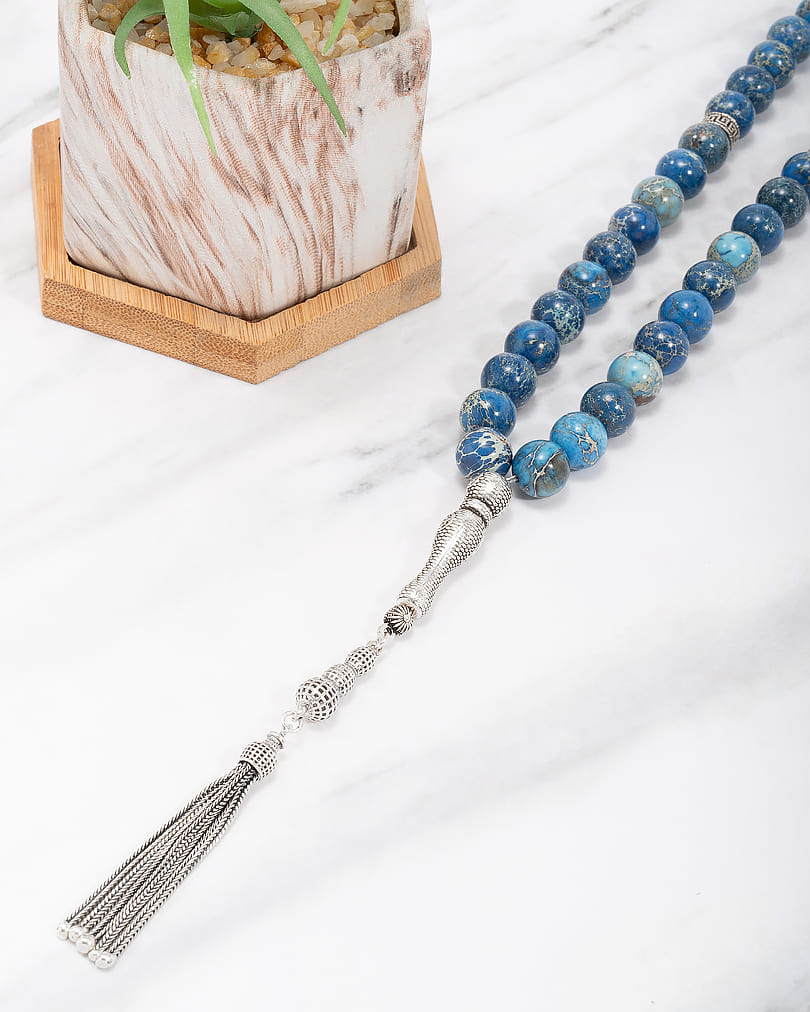 سبحة حجر كلويسوني بعروق