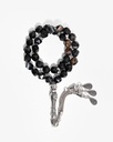 Agate stone rosary ROS379BK