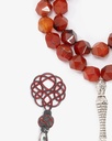 Agate carnelian stone rosary ROS382HV