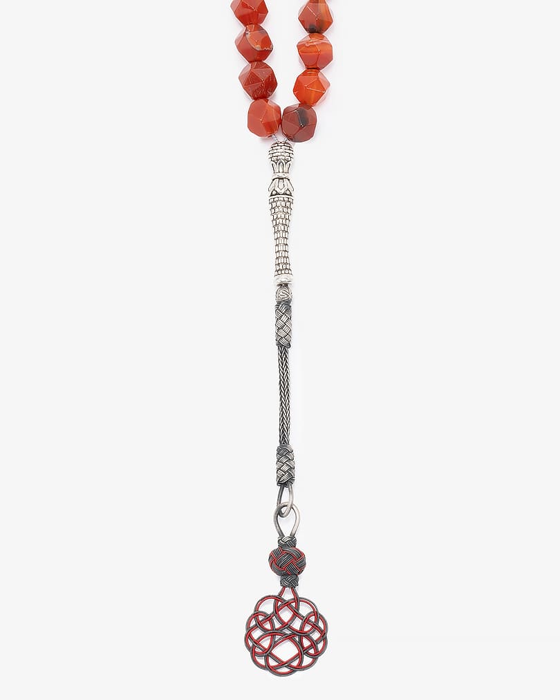 سبحة عقيق بقصة الاماس