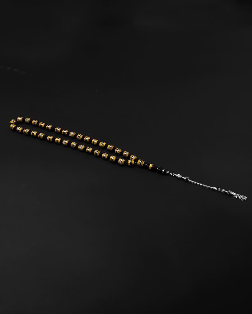 سبحة خشب الكوك شبيه الكهرمان