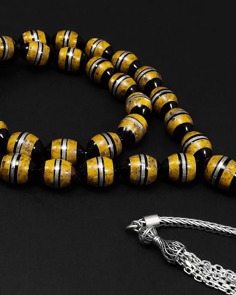 سبحة خشب الكوك شبيه الكهرمان