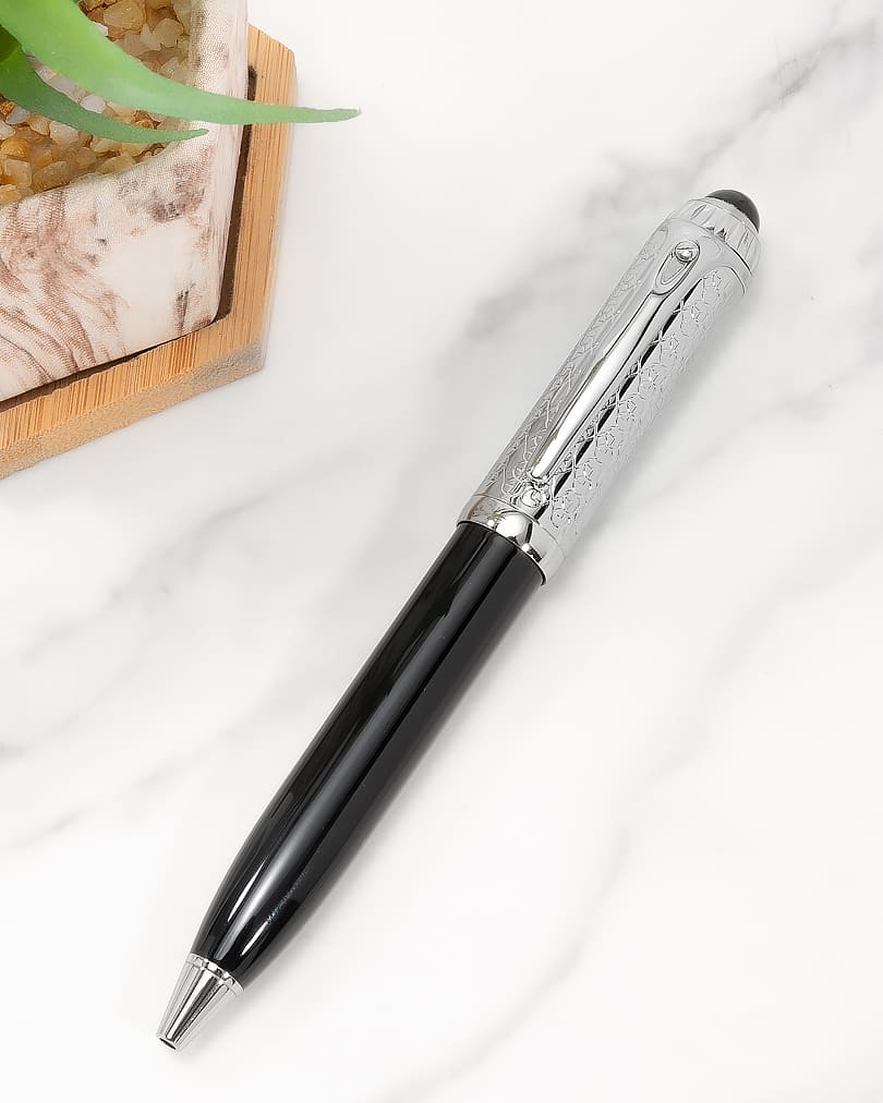 Men pen silver & black PEN516SV