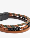 Hand bracelet brown for a man BRA707BN