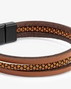 Hand bracelet brown for a man BRA705BN