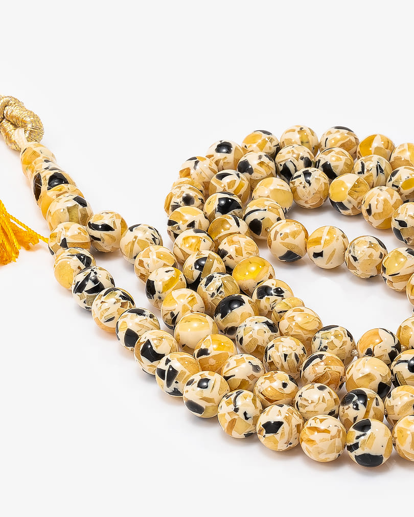 Scented rosary amber earth 99 beads