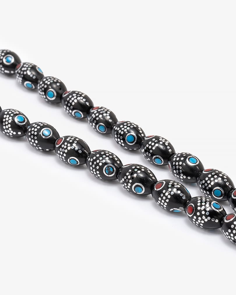 سبحة كوك مزين شبيه الفيروز والمرجان