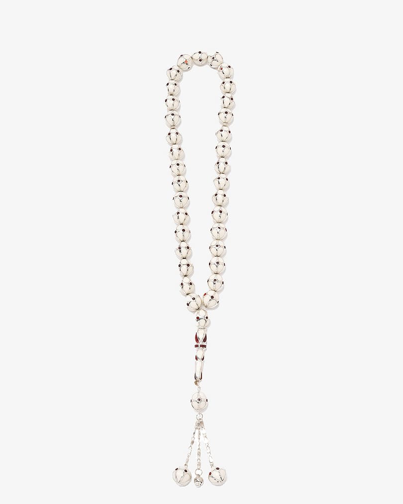 Mirrors white rosary silver ROS5092WH