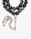 Obsidian gray & black Rosary ROS823BK