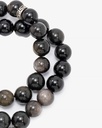 Obsidian gray & black Rosary ROS823BK