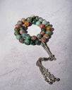 Elegant luxury rosary with Indian agate stone