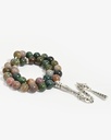 Indian agate Stone Rosary ROS838GN