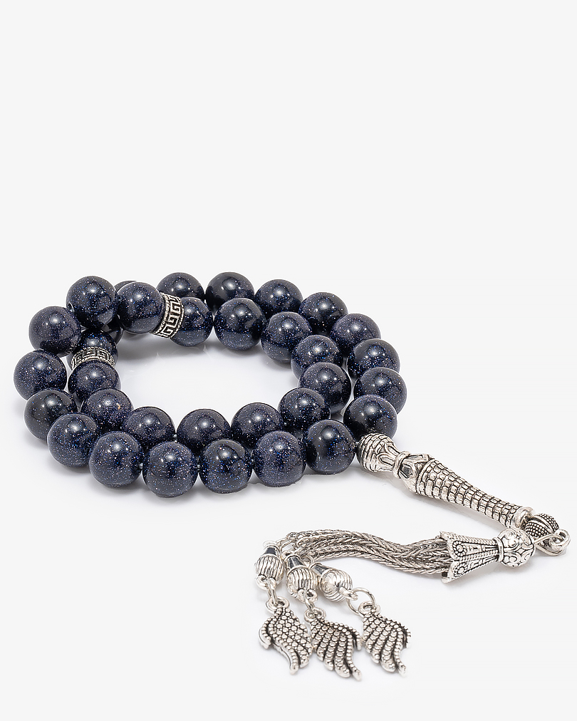 سبحة انيقة بحجر رملي لامع