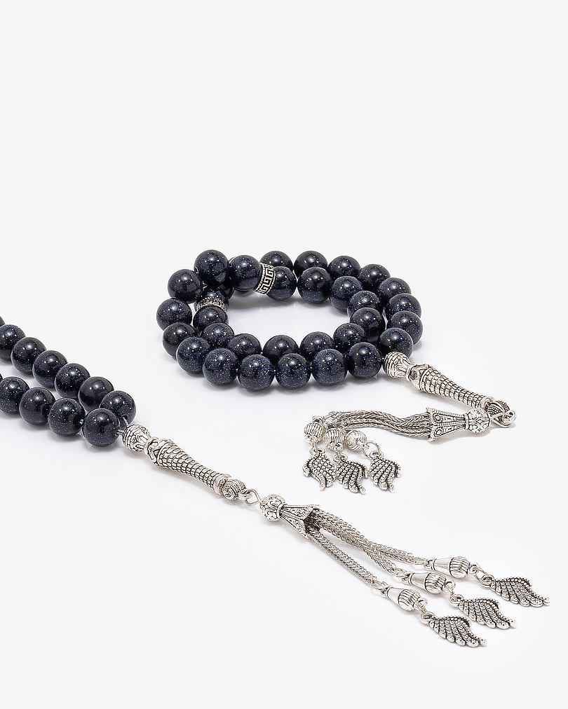 سبحة انيقة بحجر رملي لامع