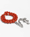 Agate carnelian stone rosary ROS844HV