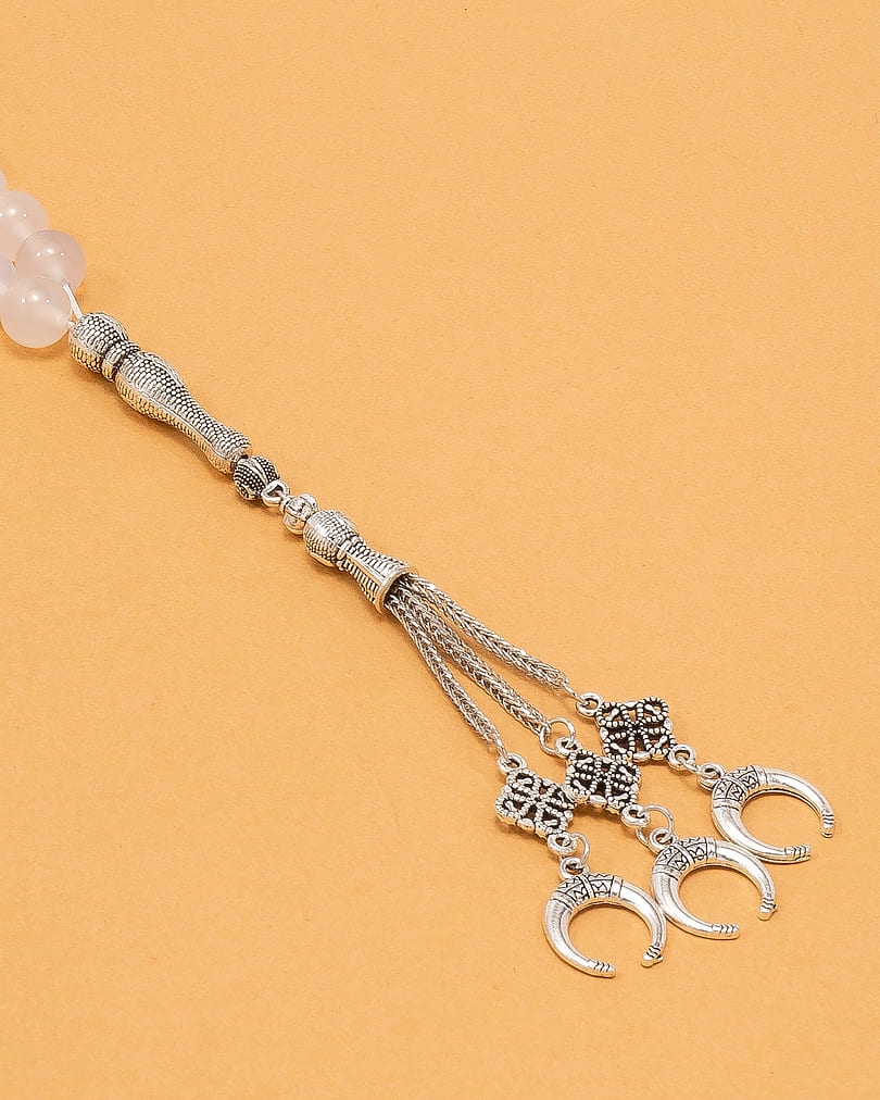 White agate rosary ROS849WH