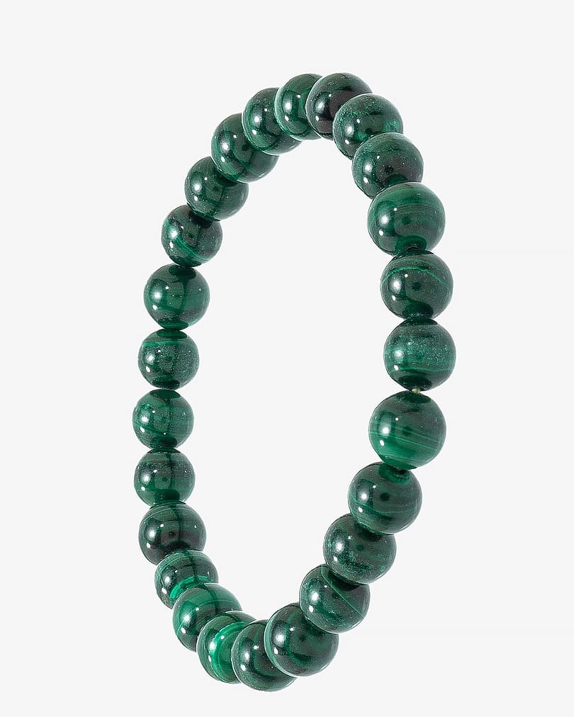 Malachite stone hand bracelet BRA076GN