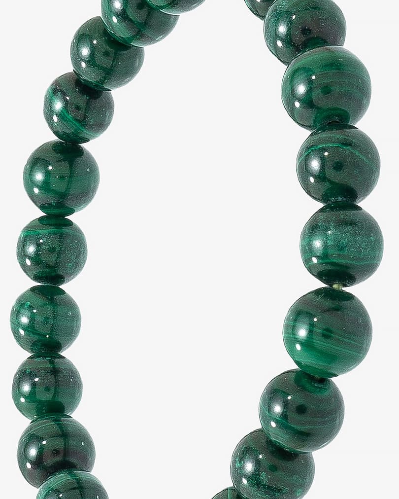 Malachite stone hand bracelet BRA076GN