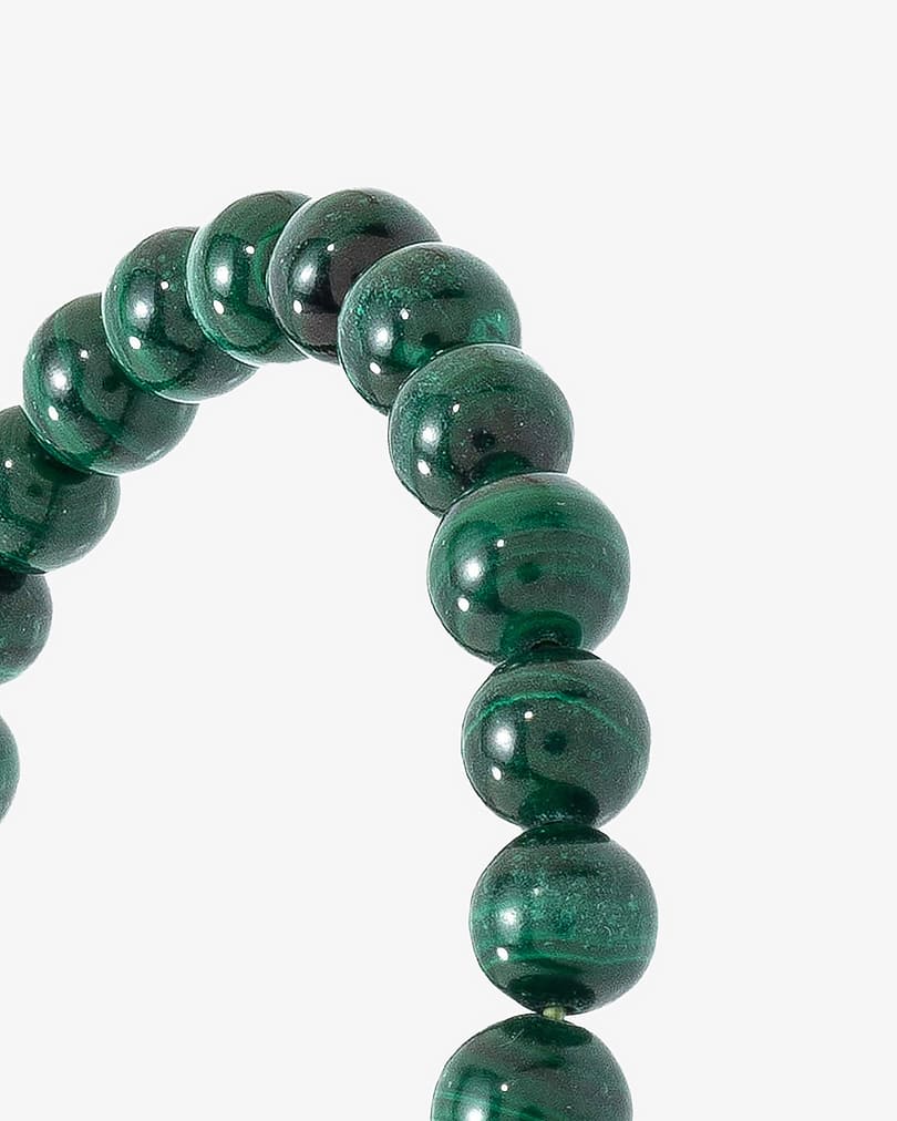 Malachite stone hand bracelet BRA076GN